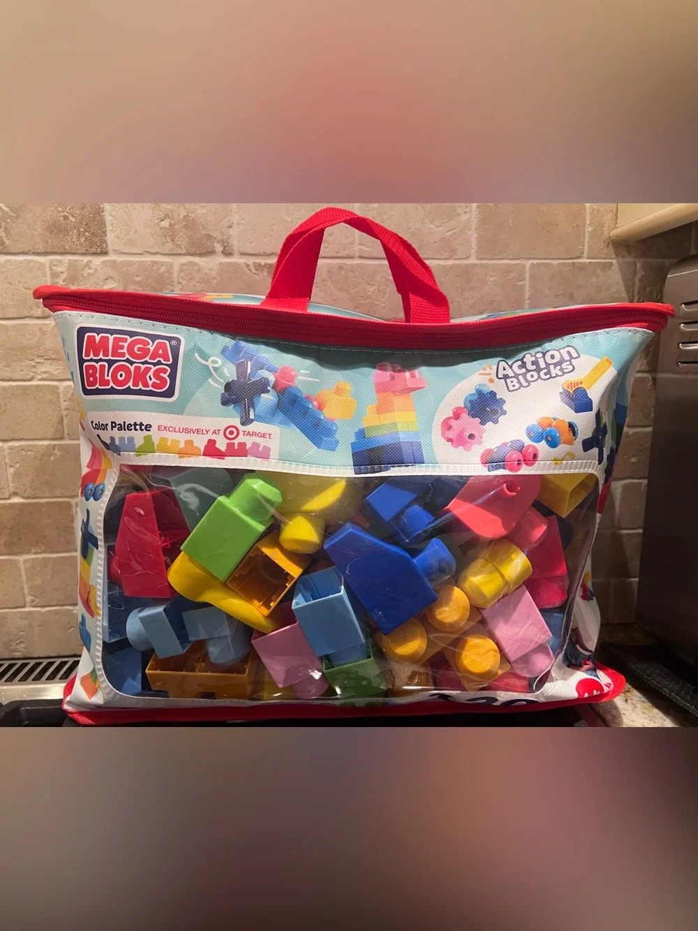 Mega Bloks Fisher-Price 130-Piece Colorful Building Blocks Set - Multicolor